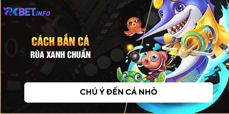 Chú ý những loại cá từ nhỏ đến lớn