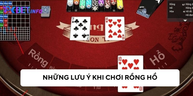 Những lưu ý cần nắm khi chơi game bài rồng hổ