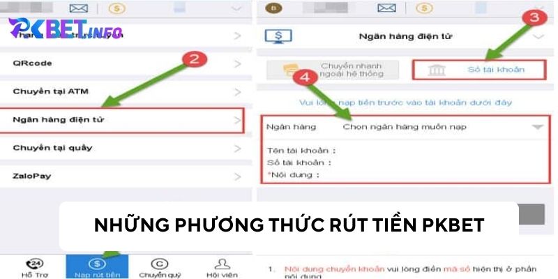 Có nhiều cách để bạn rút tiền