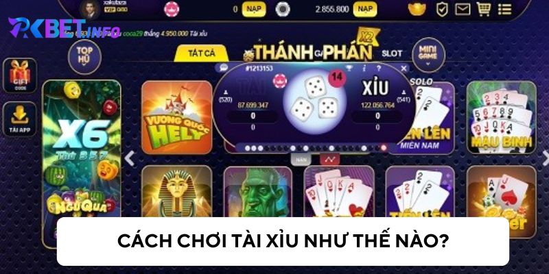 Cách đặt cược tài hoặc xỉu